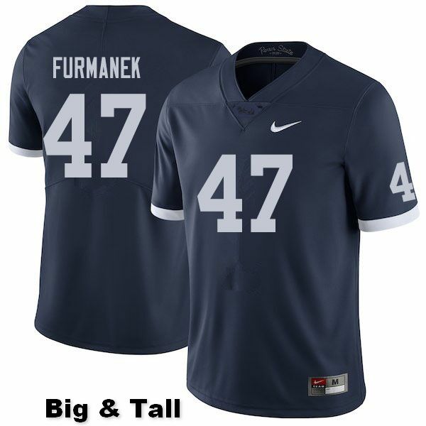 NCAA Nike Men's Penn State Nittany Lions Alex Furmanek #47 College Football Authentic Big & Tall Navy Stitched Jersey QRA6698BG